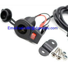 Toma de Mechero Moto 12 V con Interruptor para Manillar